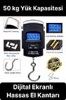 Taşınabilir Hassas Elektronik Terazi El Askılı Ölçekli LCD Dijital Göstergeli Ağırlıkları Bagaj