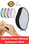 Acısız Ağrısız Tüy Dökücü Epilasyon Aleti Manuel Kıl Kristal Alma Epilatör Silgisi Kol Bacak Vücut