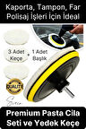 Premium Pasta Cila Seti Araba Çizik Giderici Partlatma Süngeri Araç Parlatıcı Kaporta Tampon Polisaj