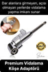 Vidalama Köşe Adaptörü Aparat Pratik Matkap Ucu Dar Alan Kör Nokta Açılı Hızlı Değiştirme Uç Tutucu