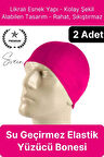 2'li Her Saça Uygun Su Geçirmez Bez Bone Likralı Yüzücü Deniz Havuz Elastik Unisex Kulak Korumalı