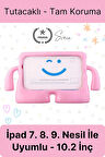 Dayanıklı Apple İpad 7. 8. 9. Nesil 10.2 İnç Uyumlu Çocuk İçin Ayaklı Tablet Kılıfı Koruyucu Silikon