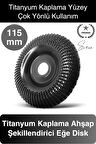 Titanyum 115 mm Törpüleme Oyma Eğe Diski Ahşap Taşlama Makine Uyumlu Kesici Oyuk Açma Testeresi