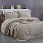 NAZİK 7 PARÇA PİKELİ NEVRESİM TAKIMI GELİN SETİ VENÜS KREM