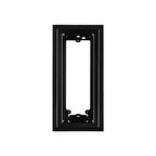 audıo 001282A dekoratif siyah beyaz ışıklı sıva üstü çerçeve