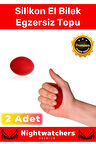 Özel Silikon Stres Topu El Egzersiz Fizik Tedavi Topu El Bilek Parmak Güçlendirme Topu - 2 Adet