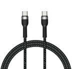 Siyah Shira Serisi Type-c to Type-c PD Kablo 1 Metre-Zore