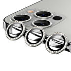 iPhone 11 Pro Uyumlu Zore CL-06 Kamera Koruyucu-Gümüş