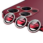iPhone 12 Pro Max Uyumlu ​MKST CL-06 Kamera Koruyucu-Kırmızı