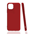 iPhone 13 Mini Uyumlu Zore Biye Silikon-Kırmızı