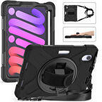 iPad Mini 2021 (6.Nesil) ​ALT Defender Tablet Silikon - Siyah