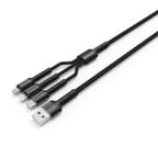 Lexroo LC93 3 in 1 Usb Kablo - Siyah