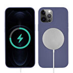 iPhone 13 Pro Max Uyumlu Zore Silksafe Wireless Kılıf-Mor
