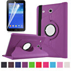 Galaxy Tab 3 Lite 7.0 T110  Uyumlu ​ARTH Dönebilen Standlı Kılıf-Mor