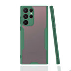 Galaxy S22 Ultra Uyumlu Zore Parfe Kapak-Koyu Yeşil
