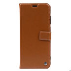 iPhone XR 6.1 Uyumlu Zore Kar Deluxe Kapaklı Kılıf-Kahverengi