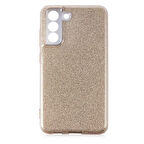 Galaxy S21 FE Uyumlu Zore Shining Silikon-Gold
