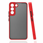 Galaxy S22 Plus Uyumlu Zore Hux Kapak-Kırmızı