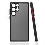 Galaxy S22 Ultra Uyumlu Zore Hux Kapak-Siyah