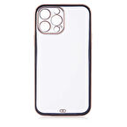 iPhone 13 Pro Max Uyumlu Zore Voit Clear Kılıf-Siyah