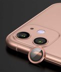 iPhone 12 Mini Uyumlu ​MKST CL-07 Kamera Koruyucu-Rose Gold