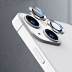 iPhone 13 Uyumlu Zore CL-07 Kamera Koruyucu-Gümüş