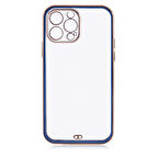 iPhone 13 Pro Max Uyumlu Zore Voit Clear Kılıf-Lacivert