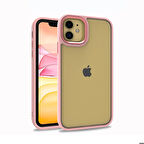 iPhone 11 Uyumlu Zore Flora Kapak-Rose Gold
