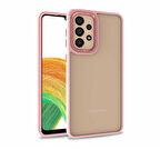 Galaxy A52 Uyumlu Zore Flora Kapak-Rose Gold