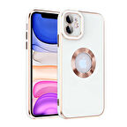 iPhone 12 Uyumlu Zore Kongo Kılıf-Beyaz