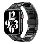 ​​​Watch Ultra 49mm Kordon Uyumlu KRD-63 Metal Strap Kayış CLO- Siyah