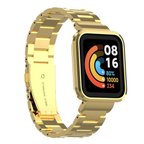Xiaomi Redmi Watch (Mi Watch Lite) Uyumlu KRD-60 Metal Zore Kordon-Gold