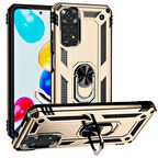 Xiaomi Redmi Note 11 Global Kılıf Vega Tank Sert Yüzüklü Standlı Zırh Koruma Kapak