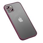 iPhone 13 Uyumlu Zore Retro Kılıf-Koyu Mor