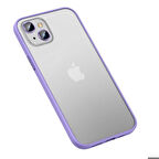 iPhone 13 Uyumlu Zore Retro Kapak-Lila