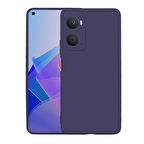 Oppo A76 Kılıf Zore Premier Silikon Kapak-Lacivert