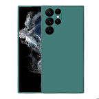 Galaxy S22 Ultra Uyumlu Zore Mara Lansman Kapak-Koyu Yeşil