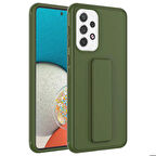 Galaxy A33 5G Uyumlu Zore Qstand Kapak-Koyu Yeşil