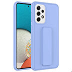 Galaxy A73 Uyumlu Zore Qstand Kapak-Lila