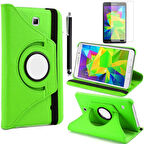 Galaxy Tab 4 7.0 T230  Uyumlu ​İNC Dönebilen Standlı Kılıf-Yeşil