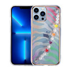 iPhone 13 Pro Max Uyumlu Zore Pilla Kılıf-Pembe-Yeşil