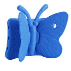 iPad 2. Nesil Uyumlu ​JOEC Butterfly Standlı Tablet Kılıf-Mavi