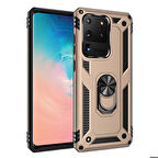 Galaxy S20 Ultra Uyumlu Zore Vega Kapak-Gold