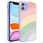 iPhone 11 Uyumlu Kamera Korumalı Renkli Temperli Zore X-Cam Kapak-NO14