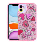 iPhone 11 Uyumlu Kamera Korumalı Sert Desenli Zore Pami Kılıf-NO1