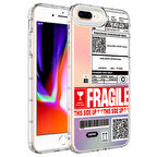 iPhone 7 Plus Uyumlu Kamera Korumalı Renkli Desenli Sert Silikon Zore Korn Kapak-NO5