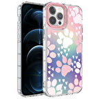 iPhone 14 Pro Max Uyumlu Kamera Korumalı Renkli Desenli Sert Silikon Zore Korn Kapak-NO7