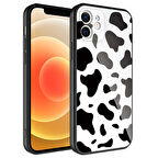 iPhone 12 Uyumlu Kamera Korumalı Desenli Sert Silikon Zore Epoksi Kılıf-NO7