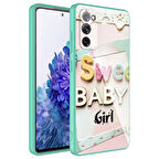 Galaxy S20 FE Uyumlu Kamera Korumalı Desenli Sert Silikon Zore Epoksi Kılıf-NO5