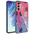 Galaxy S21 FE Uyumlu Kamera Korumalı Desenli Sert Silikon Zore Epoksi Kılıf-NO3